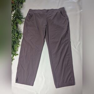 Eddie Bauer Purple Traveler Stretch Pull On Pants Size XL